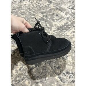 UGG  Neumel II Toddler Boots US Size 9 Black Suede